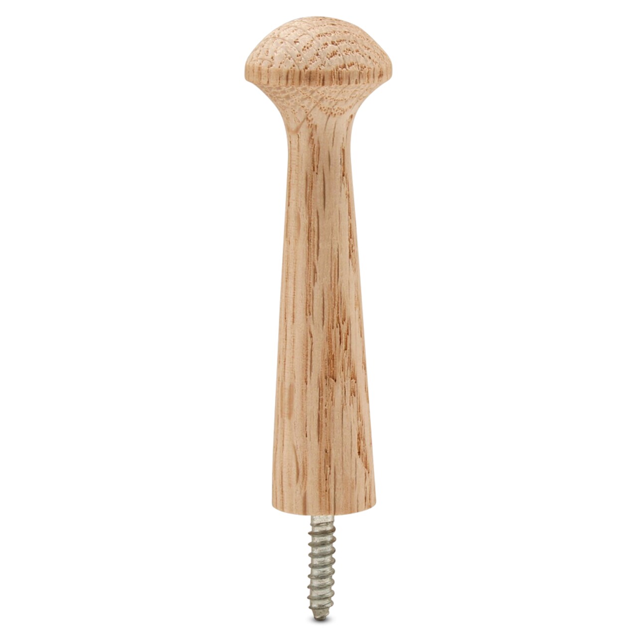 Oak Wooden Shaker Pegs with Screws 3", Unfinished for DIY Hanging |Woodpeckers